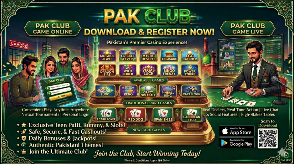 Pak club game available games screenshot